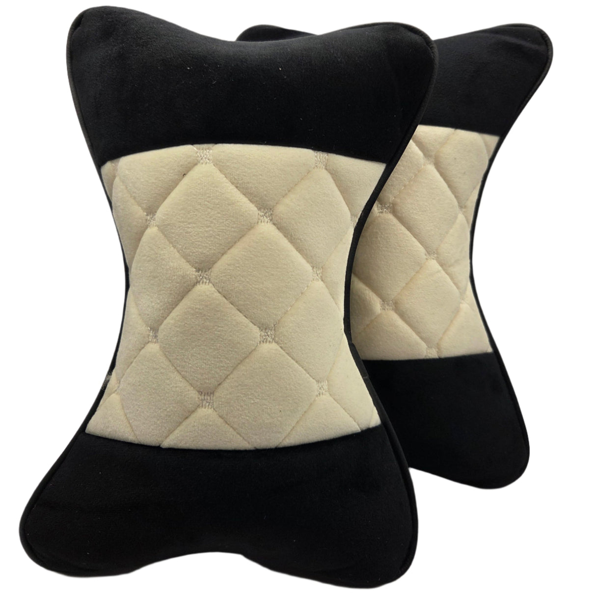 Car Neck Pillow Beige, Set of 2