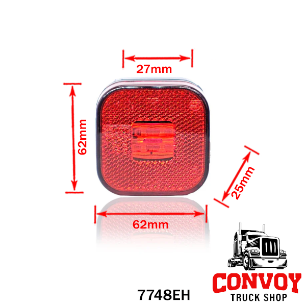Square LED Position Lamp