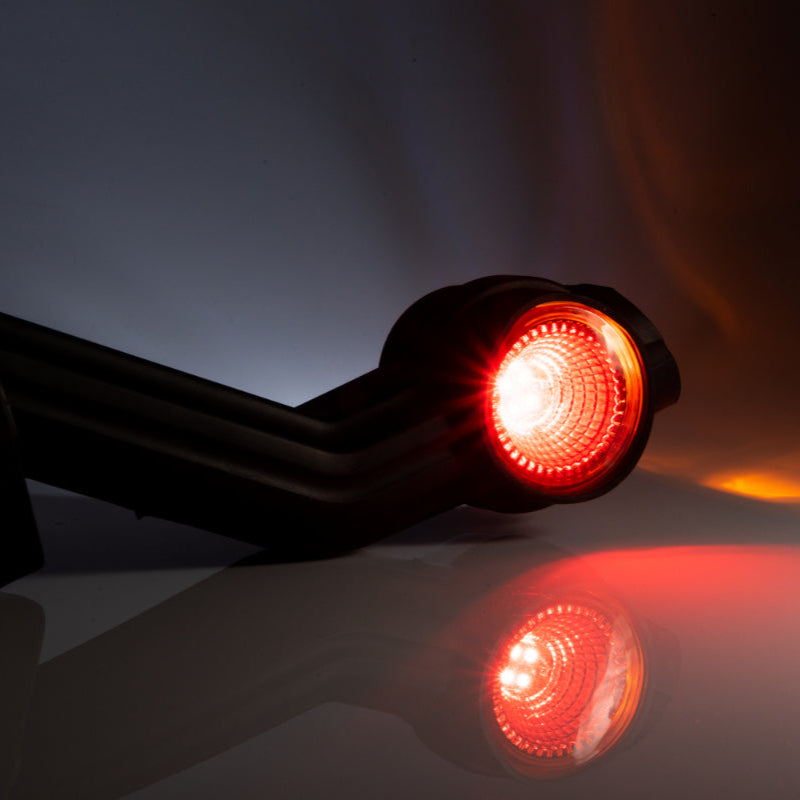 LED Elbow Marker Rubber Lamp with Microprism, 3 Functions