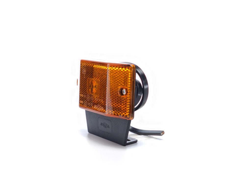 LED Amber Position Lamp with Trapezoid Reflector and Mount