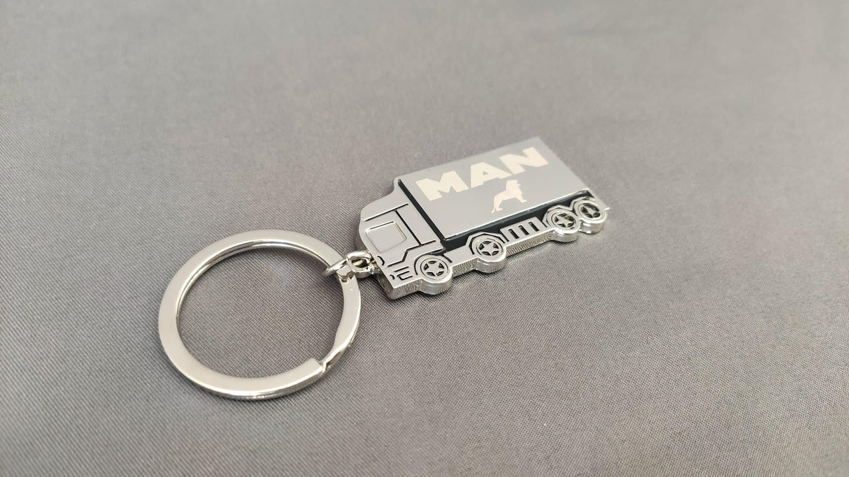 Truck Keychain with Engraved Logo