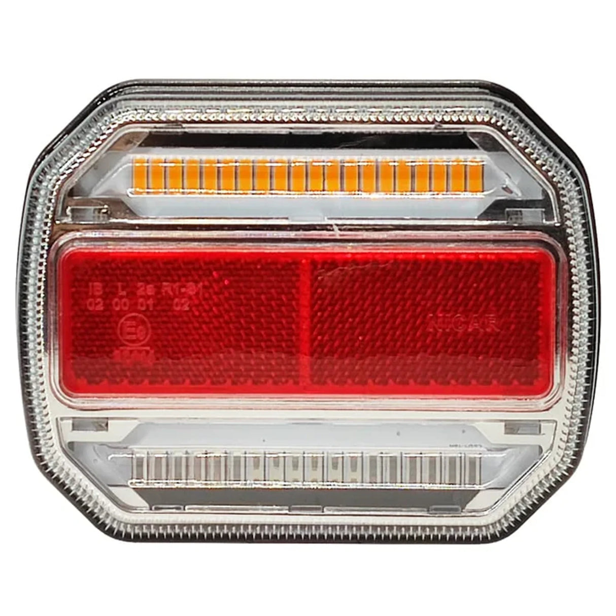LED Trailer Tail Light with 4 Functions & Reflector, 12V/24V