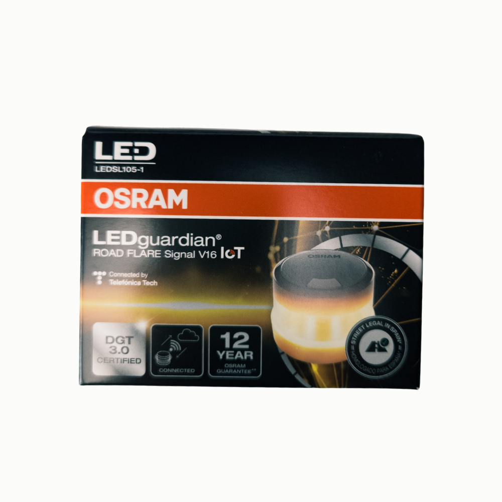 Lumină de avertizare LED galbenă cu prindere magnetică 360° Osram V16