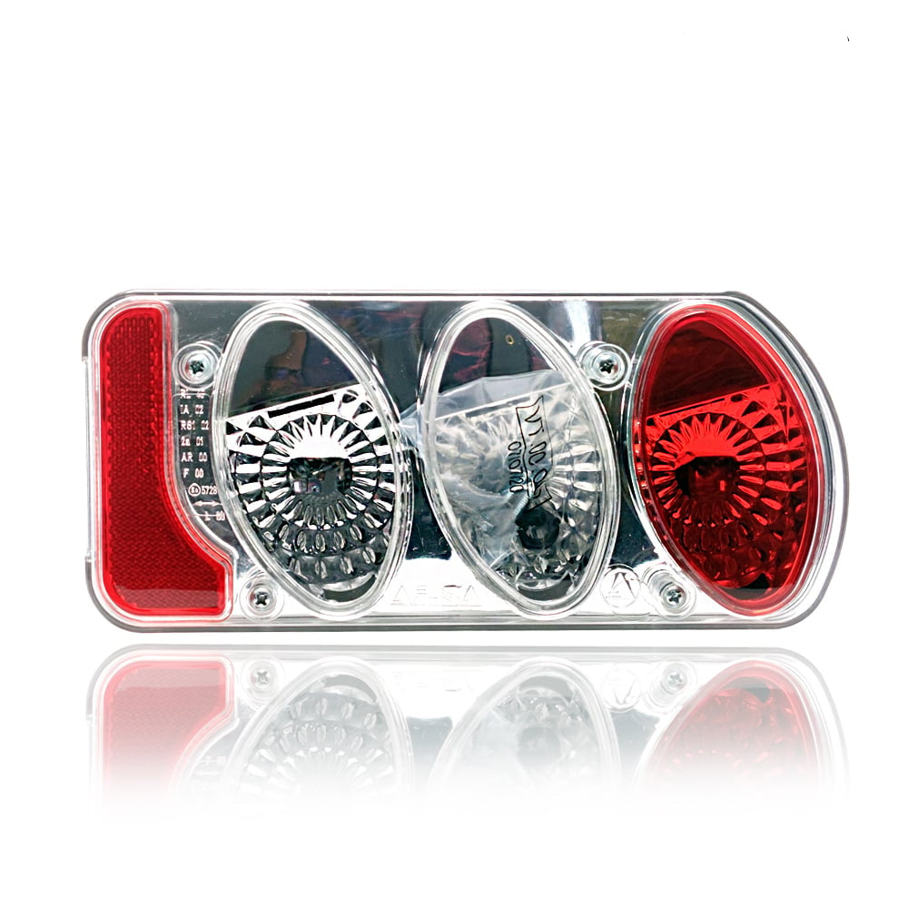 Universal Rear Lamp Clear 5-Function with Reflector
