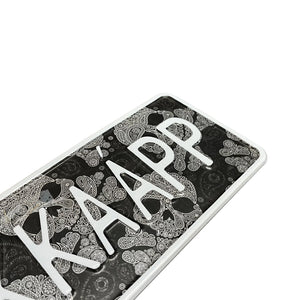 Custom Embossed Nameplate