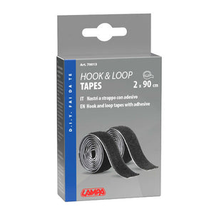 Self-Adhesive Hook and Loop Tape Pair – 90cm