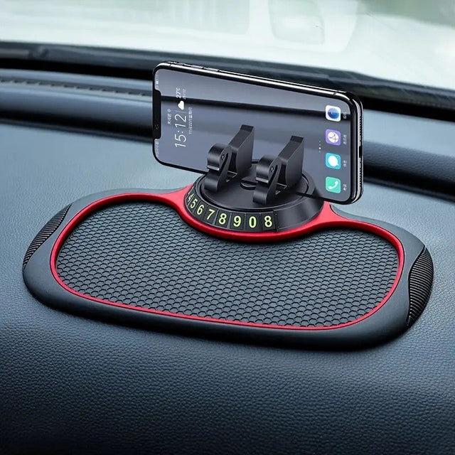 Non-Slip Dashboard Tray with 360° Rotating Phone Holder