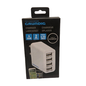 Grundig 4-Port USB Charger 230V