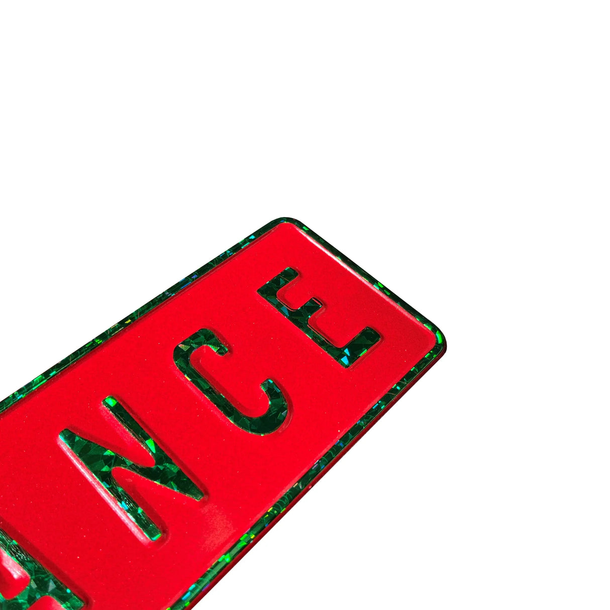 Custom Embossed Nameplate