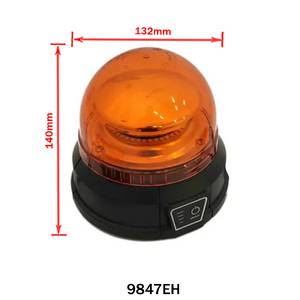 Rechargeable LED Amber Strobe Light with Magnetic Base - Low Profile