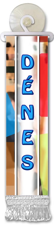 Mini-drapeau personnalisé avec prénom (A-E)