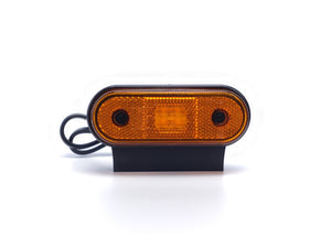LED Position Lamp with Rounded Amber Holder, 4 LEDs