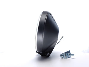 Round Long-Range Spotlight White with 12V Bulb, 184 mm