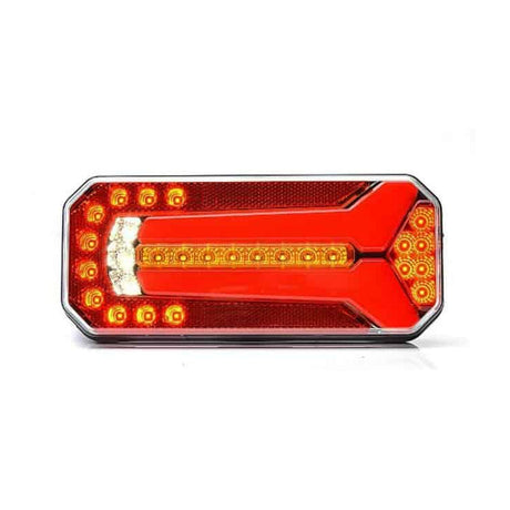 LED Rear Light 6-in-1, Left-Right, Fog & Reverse, Dynamic Indicator, Reflector, 12/24V