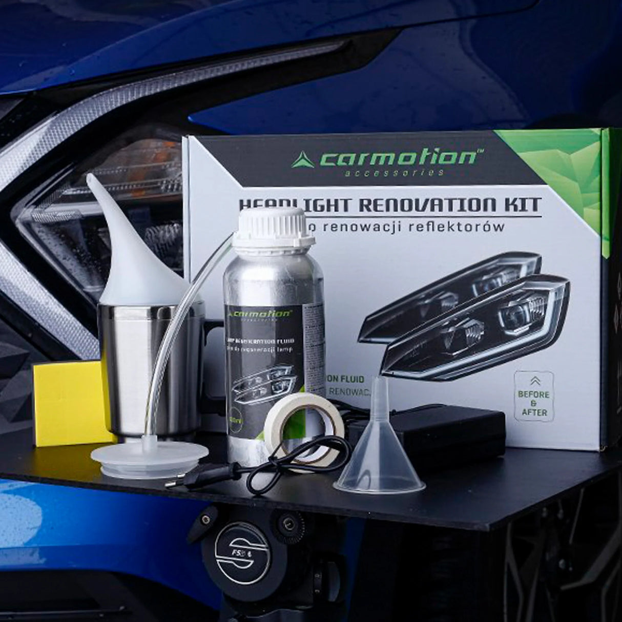 Plastic Headlight Restoration Kit