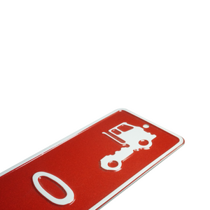 Custom Embossed Nameplate