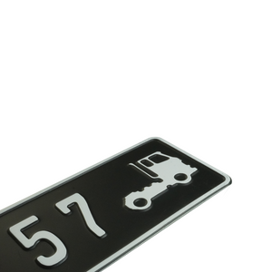 Custom Embossed Nameplate