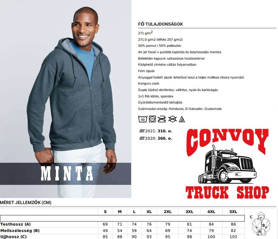 Black Scania Logo Zip-Up Hoodie