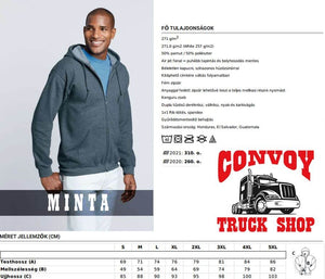 Black Scania Logo Zip-Up Hoodie