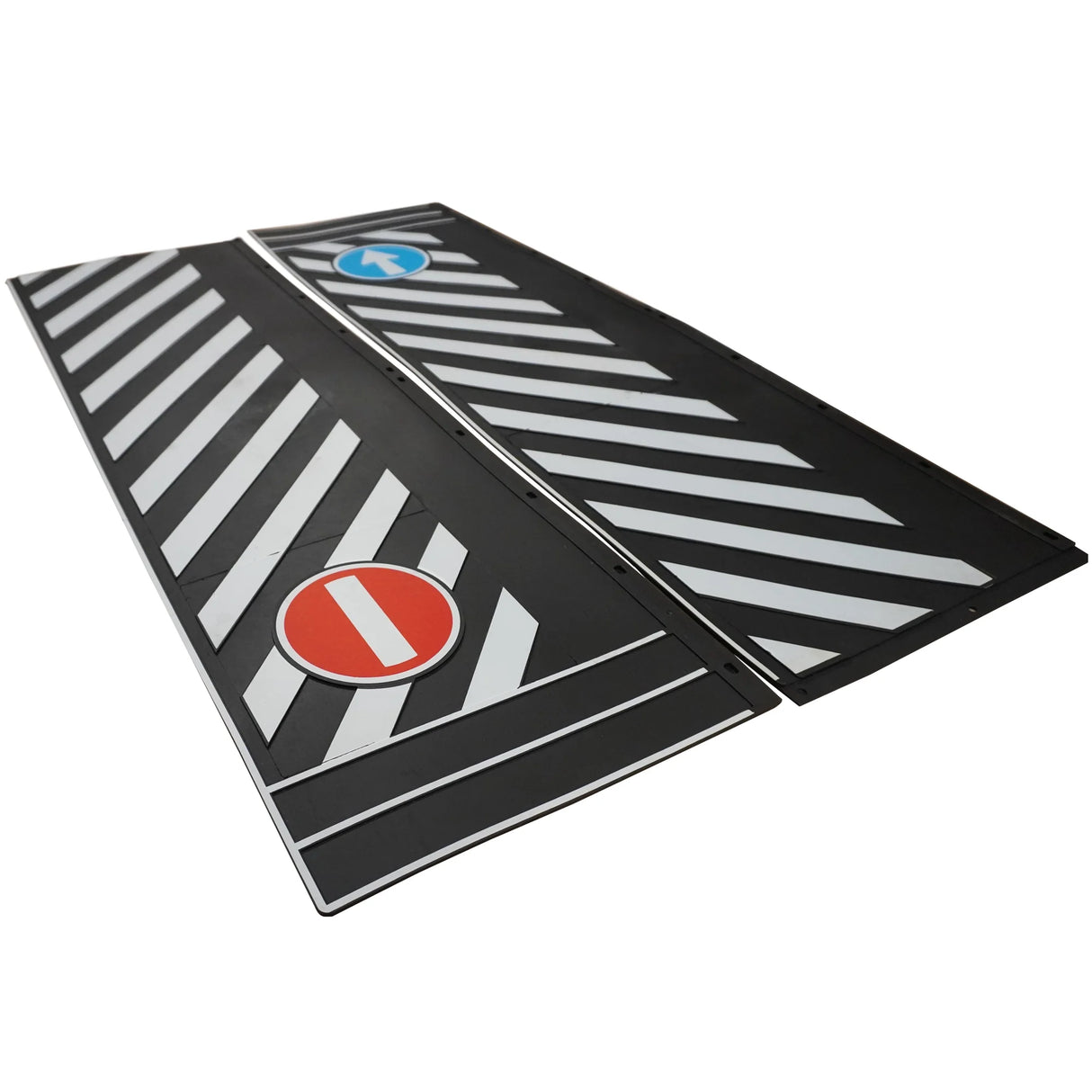 Mud Flap Rubber Apron Set for Left and Right Side, Adjustable 2400-2200 mm