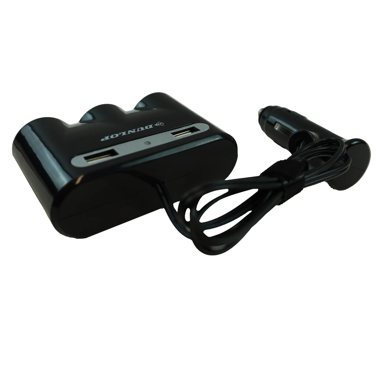 3-Socket Car Cigarette Lighter Splitter with 2 USB Ports