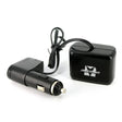 Car Cigarette Lighter Splitter with Dual Outlets and USB Port