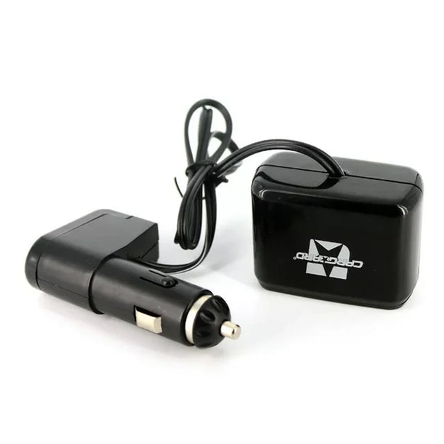 Car Cigarette Lighter Splitter with Dual Outlets and USB Port