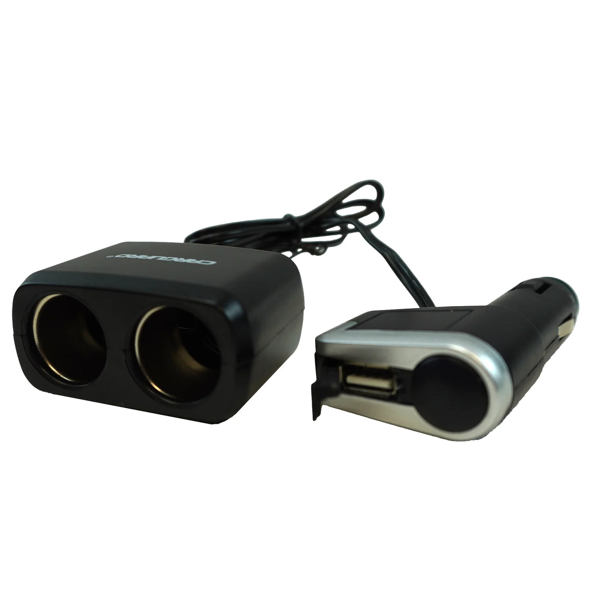 Car Cigarette Lighter Splitter with Dual Outlets and USB Port