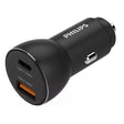 Cargador rápido Philips para coche USB 36W (USB-A + USB-C)