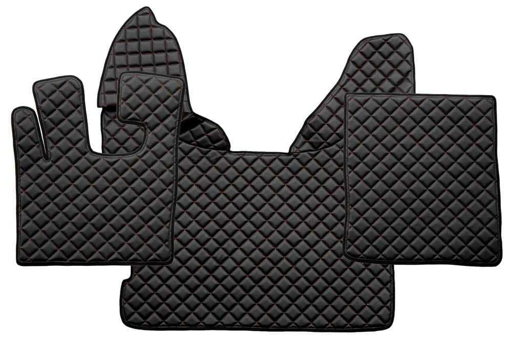 Quilted Faux Leather Truck Floor Mat for DAF XF 105 Automatic
