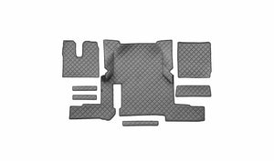 Quilted Faux Leather Floor Mat for MAN TGX Automatic (2018-2020) – Single Drawer