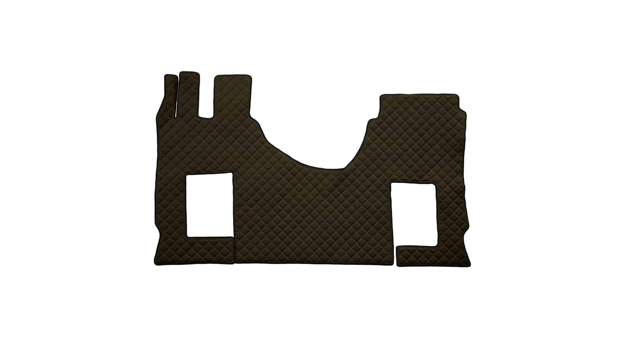Quilted Faux Leather Floor Mat for Mercedes-Benz Actros MP4 – Fixed Passenger Seat