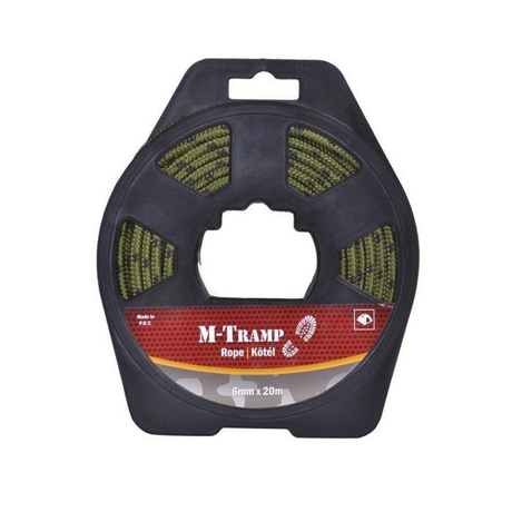 Outdoor Utility Rope, Black/Green, 6 mm x 20 m