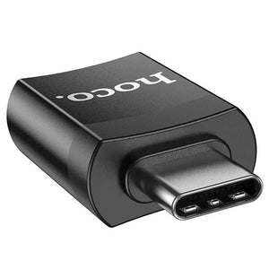 Adaptor HOCO UA17 USB Type-C la USB 3.0, negru