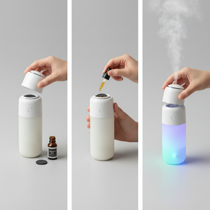 Humidifier & Air Purifier with Multicolor LED Light