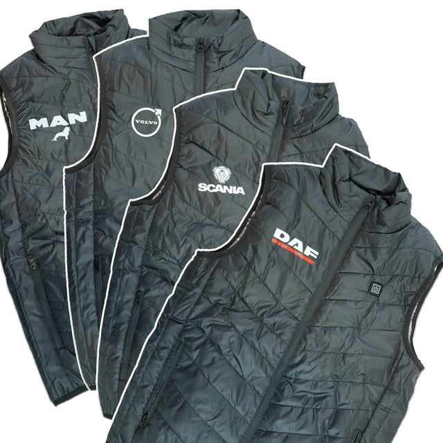 Heated Vest with Truck Brand Logo – 3 Heat Levels