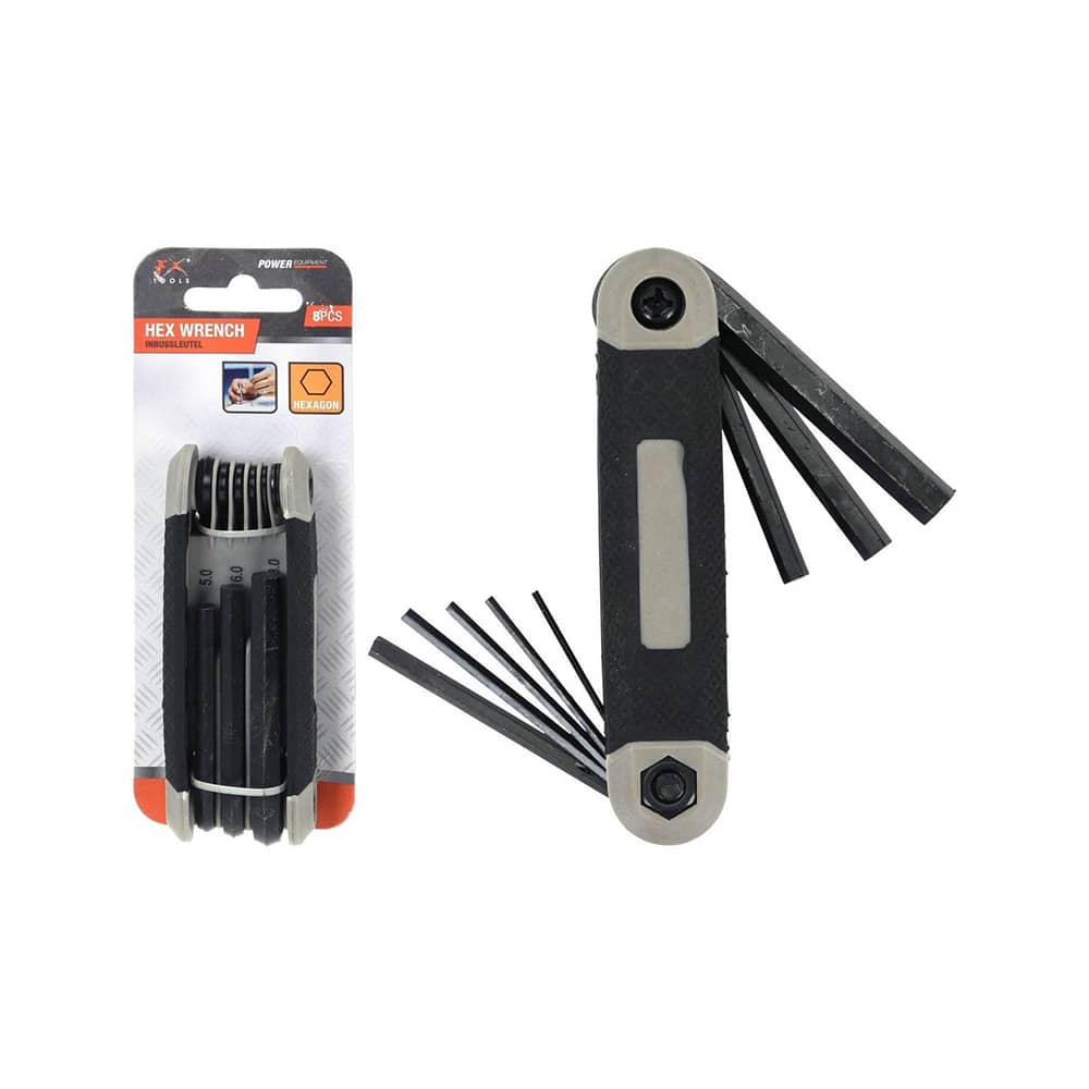 8-Piece Folding Hex Key Set
