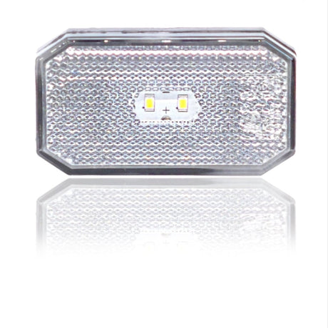 Rectangular LED Side Marker Lamp 2LED 12/24V