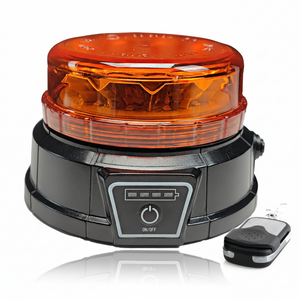 Lampă de avertizare LED galbenă, ultra-subțire, cu bază magnetică și telecomandă