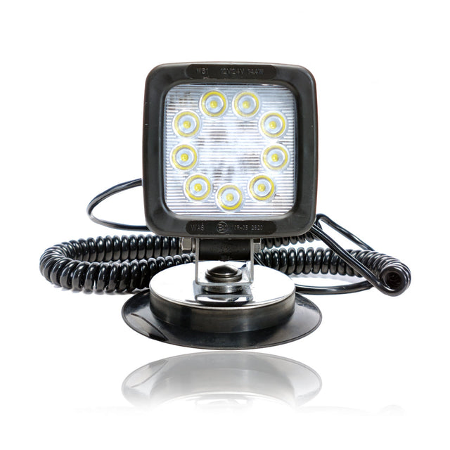 Square LED Work Light with Magnetic Base and Cigarette Lighter Plug