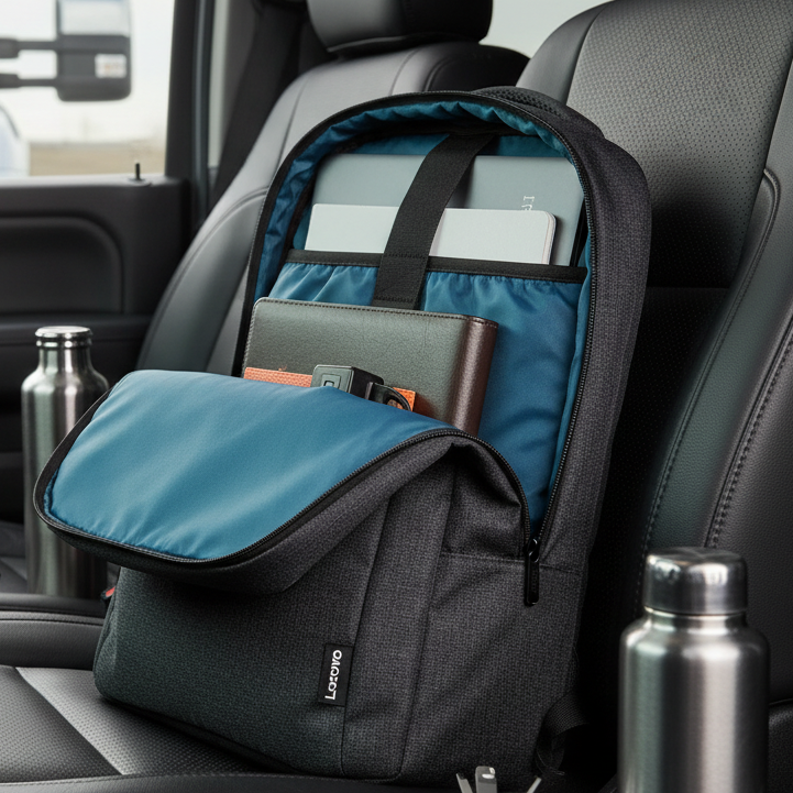 Travel Backpack with 15.6" Laptop Compartment, Grey