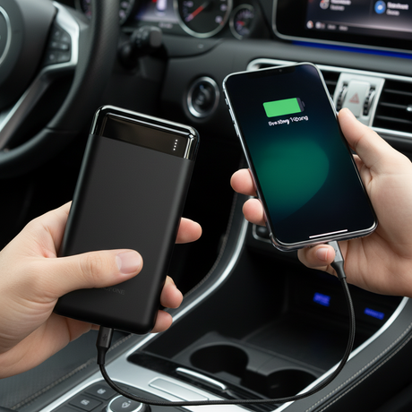 Borofone Power Bank 20.000 mAh – Schnellladefunktion (PD 20W & QC 3.0), Schwarz