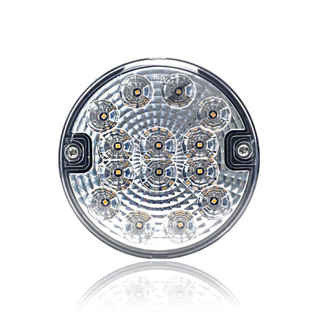 Large Round LED Reverse Lamp 12/24V